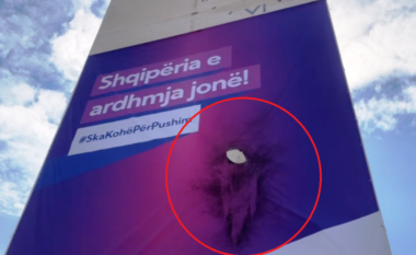 1 muaj para zgjedhjeve, digjet banderola e PS në Elbasan