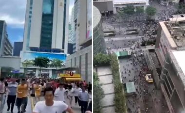 Nuk ishte tërmet! Lëkundet papritur rrokaqielli 70 katësh në Kinë (VIDEO)