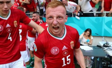 Pamjet që u bënë virale, lojtari i Hungarisë “tronditi” gazetaren pas golit (VIDEO)
