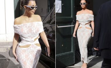 Vizitoi Vatikanin me fustan transparent, veshja e Kim Kardashian nuk ishte e rastësisshme (FOTO LAJM)