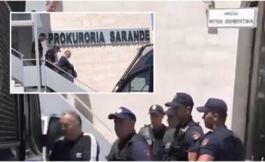 Me pranga në duar, momenti kur prokurori Sali Hasa nxirret nga zyra (VIDEO)