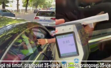 Alkool dhe drogë në timon, prangoset 35-vjeçari që nuk iu bind Policisë (VIDEO)