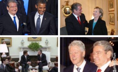 Nga fotoja me Obamën tek ajo me Hillary Clinton, Berisha uron kështu Pavarësinë e SHBA-ve