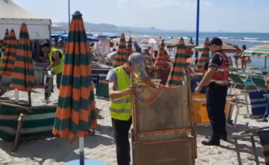 Vijon aksioni për lirimin e bregdetit, hiqen 600 çadra dhe 1300 shezlongë (VIDEO)