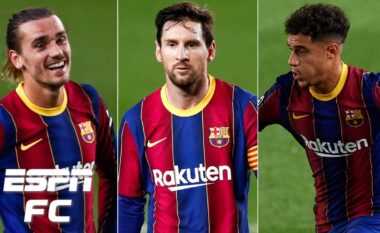 Rrezikohet të mos regjistrohet Messi, Barcelona përgatit shkëmbimin e Griezman, Milan do Coutinho