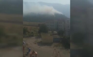 Zjarr në Memaliaj, terreni vështirëson punën, shpërthen municioni luftarak (VIDEO)