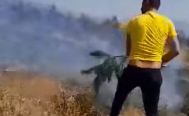 Banorët e Mamurrasit të alarmuar nga zjarri: Ndihmë, po shuajmë vetë flakët (VIDEO)