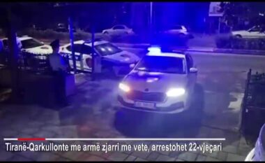I dënuar më parë për vjedhje, 22-vjeçari “trim” kapet me armë zjarri mes Tiranës