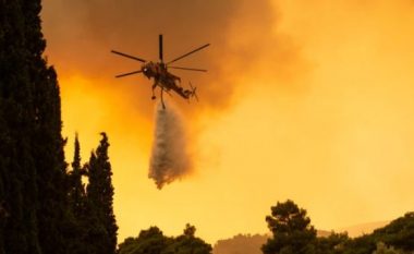 Zjarr masiv në Lezhë, rrezikohen banorët