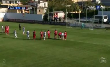 Laçi e mbyll në avantazh pjesën e parë ndaj Skënderbeut (VIDEO)