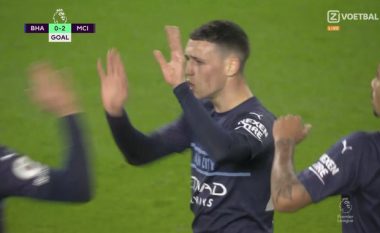 I “frikshëm” Man City, shënon golin e tretë ndaj Brighton (VIDEO)