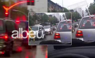 Shqipëria nën ujë! Trafiku dhe përmbytjet shkaktojnë kaos në Tiranë (VIDEO)