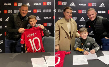 Djali i Rooney dhuron show, shënon 4 gola kundër Liverpoolit