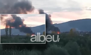I qëllimshëm? Zjarr i madh pranë metalurgjikut në Elbasan (VIDEO)