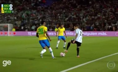 Moment që po bëhet viral, Di Maria “turpëron” Vinicius Jr me një driblim (VIDEO)