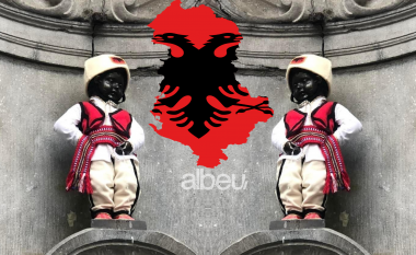 Belgjika uron shqiptarët për festën e Pavarësisë, vesh “shqip” statujën e famshme mes Brukselit (FOTO LAJM)