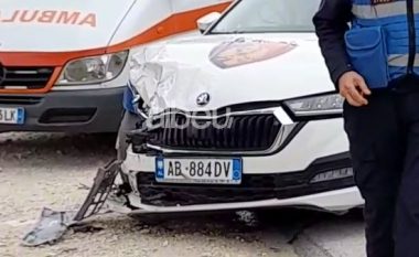 EMRI/ Përfshihet në aksident mjeti i Policisë në Lezhë, lëndohet efektivi