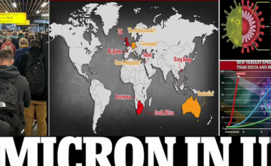 Albeu: Këto janë vendet që kanë konfirmuar raste me varinatin Omicron deri më tani