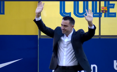 Xavi prezantohet te Barcelona: Do të gëzohemi dhe do të fitojmë (VIDEO)