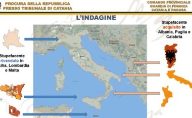 Megaoperacioni në Itali! 16 të arrestuar, mes tyre edhe 3 shqiptarë e 423 kg drogë