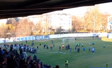 Mes incidentesh, mbyllet në barazim ndeshja mes Shkupit dhe Shkëndijës (VIDEO)