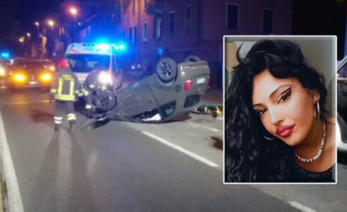 Makina u përmbys mes autostradës, vdes e reja shqiptare në Itali (FOTO LAJM)