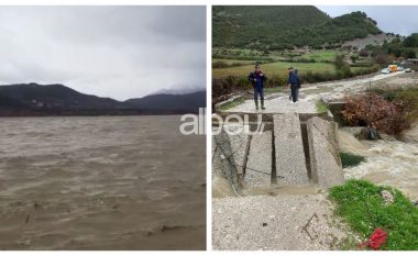 Reshjet e dendura të shiut, Shushica rrezikon daljen nga shtrati, shembet ura në Selenica