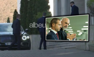 Presidenti i UEFA-s mbërrin në Tiranë, pas drekës më Dukën takohet me kryeministrin Rama