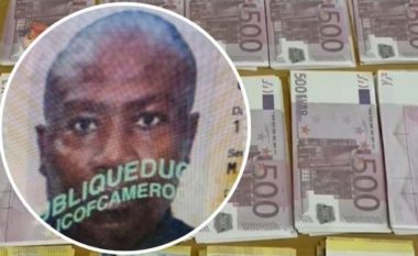 Me mbi 1 milionë euro në Rinas, Kamerunasi përdorte lastra origjinale për monedhat