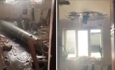 Pamje të frikshme: Banorët ukrainas gjejnë predhë të pashpërthyer në dyshemenë e shtëpisë (VIDEO)