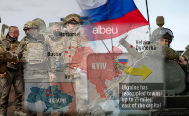 HARTA/ Si po zmbrapset ushtria ruse nga trupat e Zelensky-it në rrethinat e Kievit