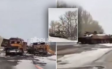 “Autostrada e Vdekjes”, qindra mjete ruse “dergjen” të shkatërruara pranë Kharkivit (VIDEO)