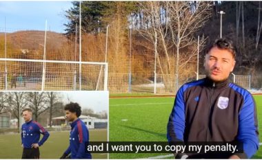 Kimmich dhe Gnabri kopjojnë penalltinë e këngëtarit shqiptar, video bëhet virale (VIDEO)