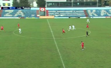 Laçi ngec ndaj Kastriotit në barazim, Teutës i mjafton një gol për të marrë tre pikët (VIDEO)