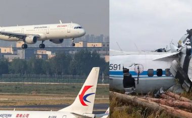 Albeu: Flakët disa metra të larta, pamje nga rrëzimi i avionit më 133 pasagjerë në Kinë (VIDEO)