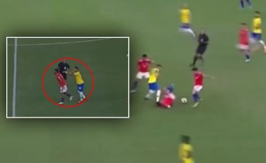 Neymarin nuk e mbajnë nervat, shikoni gjestet e tij në ndeshjen ndaj Kilit (VIDEO)