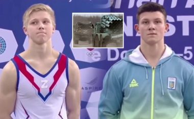Gjimnasti rus pro luftës, vendos në fanellë simbolin “Z”