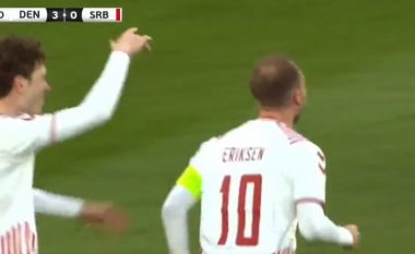 Eriksen është rikthyer, shijoni “perlën” e tij ndaj Serbisë (VIDEO)