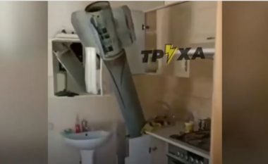 Raketa “ngulet” në lavaman dhe nuk shpërthen, ukrainasi publikon pamjet nga shtëpia (VIDEO)