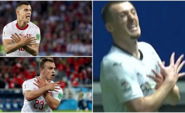 Futbollisti nga Kosova “çmend” serbët, shënoi gol dhe “imitoi” Xhakën e Shaqirin (VIDEO)