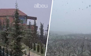 Pranvera s’ka ndërmend të vijë, në Dibër nisin reshjet e borës (VIDEO)