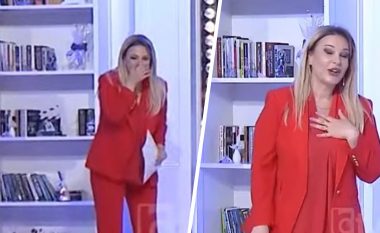 “Mos na bëj gjë”, Rudina Magjistarit i ndodh e papritura në emision, shikoni si reagon moderatorja (VIDEO)