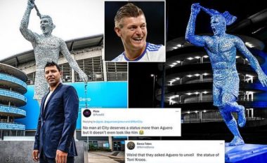 “Ngjan më shumë si Kroos”, fansat dhe mesfushori gjerman tallen me statujën e Agueros