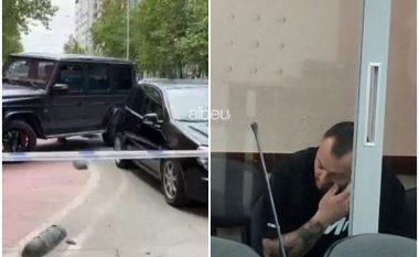 Me kokën ulur duke iu fshehur kamerave, del para gjykatës 39-vjeçari që përplasi familjen në Tiranë (VIDEO)
