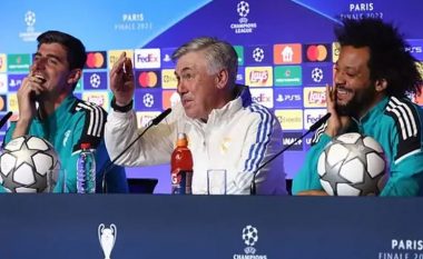 Ancelotti bën shaka me Marcelon gjatë konferencës për shtyp, shpërthejnë të qeshurat