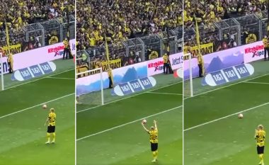 Ndeshja e fundit me Dortmundin, pamje emocionuese të Haaland me tifozët (VIDEO)