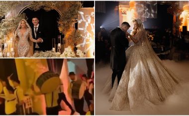Të ftuar VIP dhe tupana, brenda dasmës madhështore të çiftit të famshëm shqiptar (FOTO&VIDEO)
