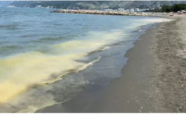 Fenomen i pazakontë në Shëngjin, bregdeti mbulohet nga një pluhur i verdhë