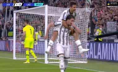 Juventus kalon në avantazh, Vlahovic shënon dhe feston si Dybala (VIDEO)