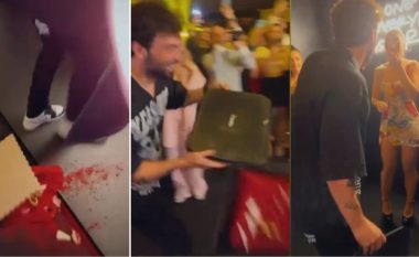 Brenda festës gjigante të ditëlindjes së Sara Hoxhës, momenti epik ku Ledri rrëzon tortën (VIDEO)